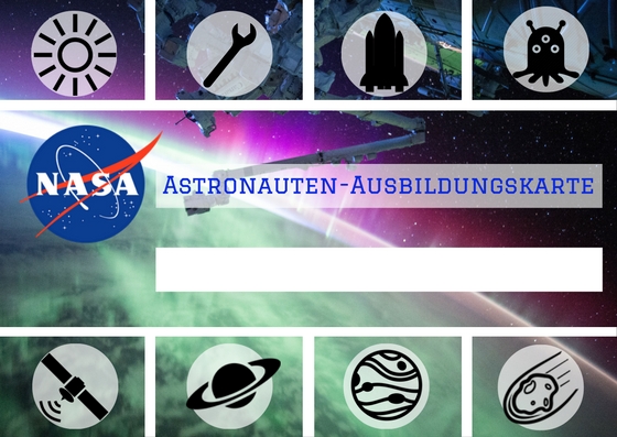 Astronauten-Ausbildungskarte
